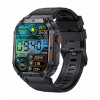Smart hodinky DomoGardeno, vojenský štýl, čierne, vodotesné, s IPS displejom