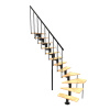 Minka STAIRS Lomené modulové schodisko Comfort Top Turn buk/čierna, 312 cm