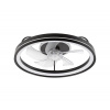 Lamkur LED Stropné svietidlo s ventilátorom FARGO LED/37W/230V čierna + DO LA49892 + záruka 3 roky zadarmo