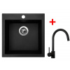 Sinks VIVA 455 Granblack + Vitalia čierná matná