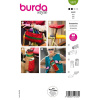 Strih Burda zelený 5670 - sada cyklistického príslušenstva