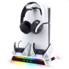 iPega PlayStation 5 Slim, Dualsense, Pulse 3D RGB dock w/ cooling, white vystavený, záruka 21 mesiacov