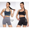 GATTA Dámske legíny Active-seamless-shorts-01 czarny-grafit S