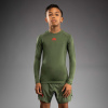 DĚTSKÝ rashguard Venum Contender Kids - dlouhé rukávy - Army Green/Orange Velikost: 8 let