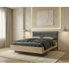Parisot Posteľ Orphee 160×200 cm v dekore dub Brooklyn, antracit
