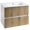 Aqualine PANEDA STRIP umývadlová skrinka 69,5x55x45,2cm, dub emporio PN370