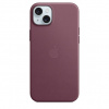 APPLE iPhone 15+ FineWoven Case with MS - Mulberry MT4A3ZM/A