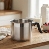 Oceľový hrniec na mlieko s výlevkou ALTOM DESIGN EMILIO 2,4 l