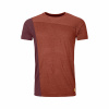 Ortovox pánske tričko 170 Cool Vertical T-shirt M | farba: clay orange blend, veľkosť: L