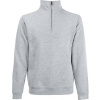 Fruit of the Loom F.O.L. | Classic Zip-Neck Sweat Mikina s 1/4 zipsom_16.2114 Farba: Heather Grey, Veľkosť: XL