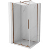 Mexen Velar sprchová kabína, posuvné dvere 140 x 90 cm, Priehľadné, Zlatoružová - 871-140-090-01-60
