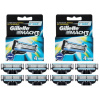 Gillette Mach 3 čepele 8ks nožnice strojčeky náplne