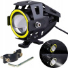 HALOGÉNOVÝ MOTOCYKLOVÝ REFLEKTOR PRACOVNÁ LAMPA RING LED U7 ŠTVORKOLKA SKÚTER MOTORKA