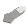 Bavlnené ponožky členkové unisex - šedá stredná