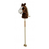 Hobby Horse so zvukom a kolieskami Bruno Baby Mix Brown