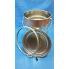 Plechové vedro s drôteným držadlom + veko, spona, poistka 5 l, UN