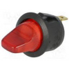 ROCKER SPST pol 2 OFF-ON 10A/250VAC červená tlejivka 230V