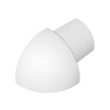 SP15/1 vonkajší roh pre ukončovacie lišty C ACARA, PVC briliant biela, 10 mm, 2 ks