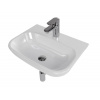Swiss aqua technologies Koupelnový set závěsného umyvadla Brevis 50 cm, pákové baterie Lucida, sifonu, průtočné zátky a roháčků KSETBRE1