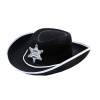 RAPPA - Detský klobúk čierny šerif