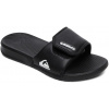 detské šľapky QUIKSILVER YOUTH BRIGHT COAST ADJUST SLIDERS Black/White/Black - XKWK 37