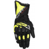 rukavice SP-3, ALPINESTARS (černá/žlutá fluo/bílá) 2025
