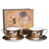 Home Elements Csészealjak csészékkel 2 x 250 ml, Klimt Csók sötét Home Elements