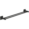 GROHE Start Cube dvojitý držiak na uteráky, dĺžka 654 mm, matná čierna, 411042430