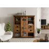 Bighome - Komoda Mango / Altholz 142x45x147 prírodný lak IRON LUX