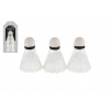 Teddies Míčky/Košíčky na badminton bílé 3ks plast v blistru 11x22cm