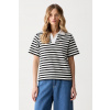 Karl Lagerfeld polo tričko dámske bavlnené IKON B3W17042 čierna XL