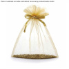 Vrecko Organza 7x9cm 6ks zlatá farba