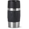 Termohrnček Tefal Cestovný hrnček 0.3l COMPACT MUG čierny/nerez N2160110 (N2160110)