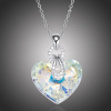 Éternelle Exkluzivní náhrdelník Swarovski Elements Katherine - srdce NH1117-P0962A Bílá/čirá 40 cm + 5 cm (prodloužení)