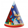 Papierové čiapky Sonic Rýchle ako blesk 6 ks Filmová rozprávka