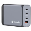 Verbatim GNC-240 GaN 240W 3xUSB-C PD, 1xUSB-A QC 3.0