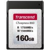 Transcend CFexpress 860 Type B 160 GB PCIe Gen3 ×2 TS160GCFE860