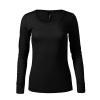 MALFINI PREMIUM MERINO RISE LS 160 / Dámske tričko s dlhým rukávom, merino vlna - čierna M
