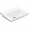 Villeroy & Boch Subway 3.0 Umývadlo nábytkové, 55x44 cm, bez prepadu, bez otvoru na batériu, CeramicPlus, Stone White 4A70F6RW
