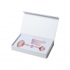 beUnik Masážná sada Face roller a Gua sha ruženín