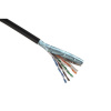 Solarix Kabel SXKD-5E-FTP-PVC+PE dvojtý plášť, FTP Cat5e drát, 305m, PE venkovní