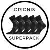 SUPERPACK - ORIONIS antibakteriální merino ponožky se stříbrem VoXX - 5 párů Tm. šedá 35-38 5 párů
