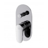 Cersanit Inverto - Batéria pod omietku, na 2 spotrebiče, s telesom, chróm S951-313