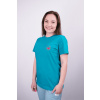 Unidress Zdravotnícke tričko Unidress- fonendoskop so srdiečkom - Tyrkysová, XXL