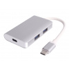 PremiumCord USB-C hub 2xUSB 3.0+PD charge ku31hub05
