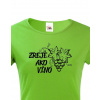 Dámske tričko k narodeninám Zreje ako víno, Barva Zelená, Velikost 2XL, Canvas Dámské tričko s krátkým rukávem Bezvatriko.cz 0344 - DTF/DTG