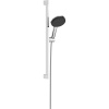 HANSGROHE Raindance Alive Select S sprchová súprava, ručná sprcha 3jet EcoSmart priemer 125 mm, 65 cm sprchová tyč Unica E Puro, jazdec Easy Slide a sprchová hadica 160 cm, chróm, 24600000