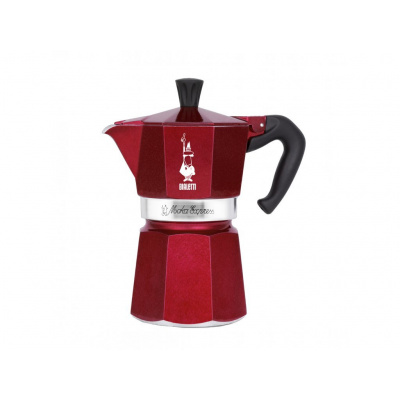 Bialetti Moka Express Deco Glamour 6 šálků (Moka konvička - červená - 6 šálků)