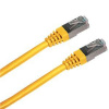 Prepojovací kábel FTP Cat5e 2 m, žltý - Kábel RJ-45 Cat5e FTP 2m