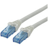 Roline 21.15.2703 RJ45 sieťové káble, prepojovacie káble CAT 6A U/UTP 3.00 m sivá netienený, bez halogénov, samozhášavý 1 ks; 21.15.2703
